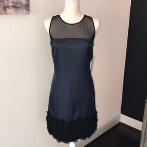 NEW London Times Sheer Detail Cocktail Dress